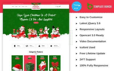 Surprise Christmas - адаптивна тема OpenCart для електронної комерції