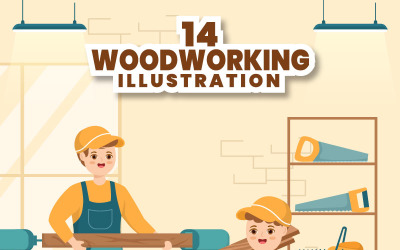 14 Abbildung der Holzbearbeitung