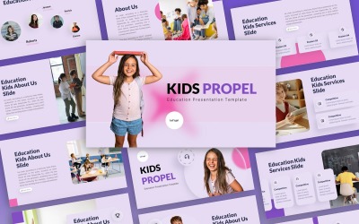 Kids Propel - Onderwijs multifunctionele PowerPoint-sjabloon