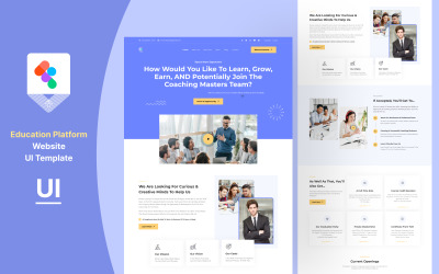 Education Platform Website ui-sjabloon