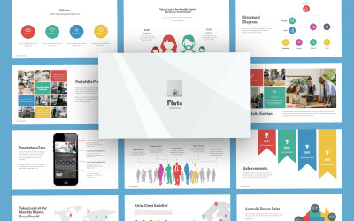 Flate Multipurpose Business Modèle PowerPoint