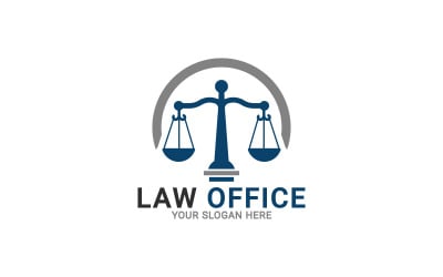 Hukuk Bürosu Logosu, Adalet Logosu, Hukuk Büroları Logo Şablonu