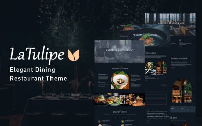 LaTulipe — motyw WordPress ze smaczną restauracją