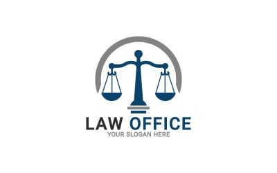 Law Firm Logo, Justice Logo, Law Offices Logo Template