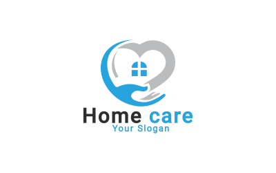 Logo assistenza domiciliare, logo Stay At Home, logo casa di cura