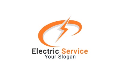 Logo de l&amp;#39;électricité, logo de l&amp;#39;énergie, modèle de logo de réparation et d&amp;#39;entretien de l&amp;#39;électricité