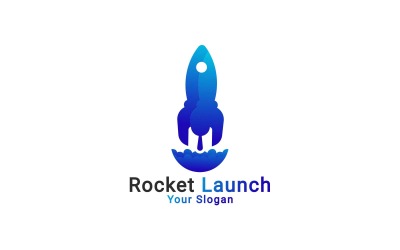 Logo rakiety startowej, logo uruchamiania, logo rakiety, logo rakiety