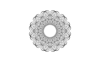Patrón de mandala de lujo ornamental, diseño de mandala tradicional