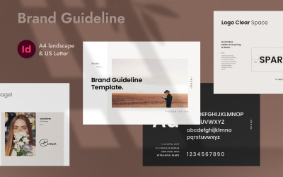 Plantilla de InDesign de directriz de marca