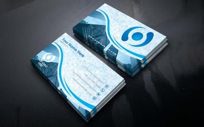 Дизайн визитной карточки Modern Blue Company - Фирменный стиль
