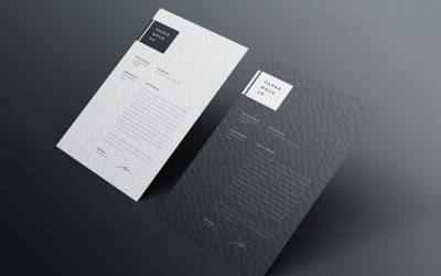 Flyer and Letter Mockup PSD Template Vol 25