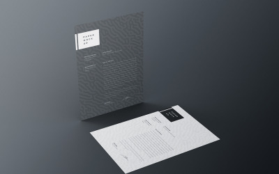 Flyer and Letter Mockup PSD Template Vol 26