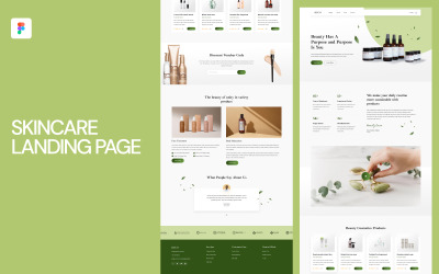 Hautpflege-Landing-Page-Website