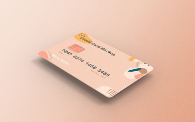Kreditkortsmockup PSD-mall Vol 03
