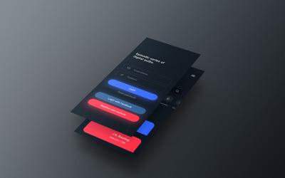 Modèle PSD de maquette d&amp;#39;application Vol 15