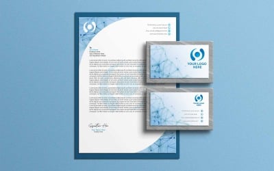 Professional Technology Company Letterhead And Business Card Design - Corporate Identity