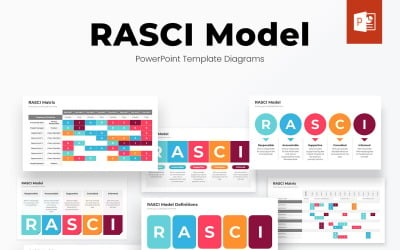 RASCI-model PowerPoint-sjabloondiagrammen