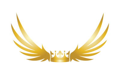 Ali Corona Logo E Simbolo Vettore 12