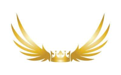 Ali Corona Logo E Simbolo Vettore 12