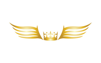 Ali Corona Logo E Simbolo Vettore 14