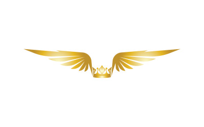 Ali Corona Logo E Simbolo Vettore 8