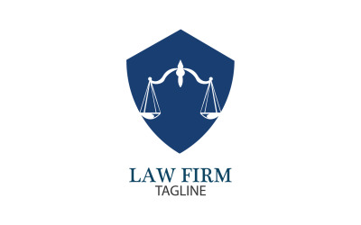 Anwaltskanzlei-Logo und Icon-Design-Vorlage Vektor 20