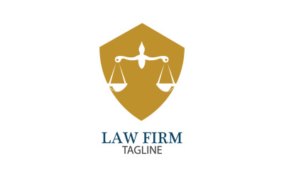 Hukuk Bürosu Logo Ve Simge Tasarım Şablonu Vektör 22