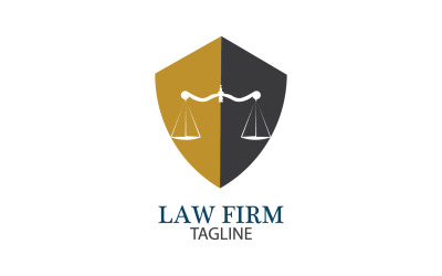 Law Firm Logo And Icon Design Template Vector 18