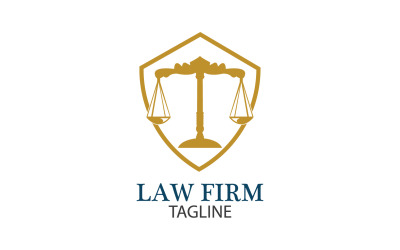 Law Firm Logo And Icon Design Template Vector 7