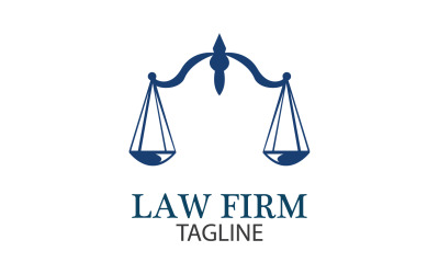 Юридична фірма логотип і значок дизайн шаблон вектор 12