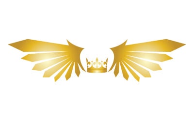 Wings Crown Logo And Symbol Vector 10