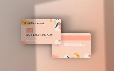 Credit Card Mockup PSD Template Vol 10