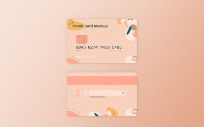 Credit Card Mockup PSD Template Vol 15