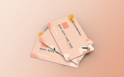 Credit Card Mockup PSD Template Vol 19