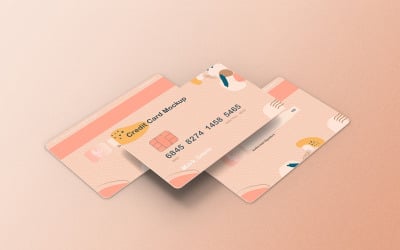 Credit Card Mockup PSD Template Vol 20