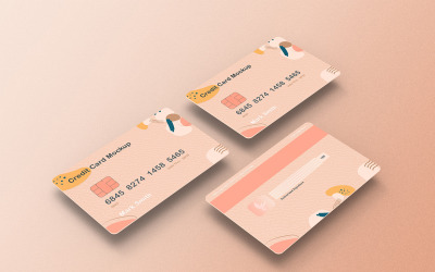Credit Card Mockup PSD Template Vol 27