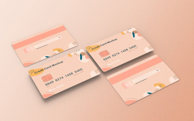 Credit Card Mockup PSD Template Vol 29