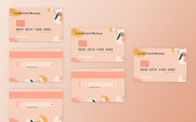 Credit Card Mockup PSD Template Vol 31