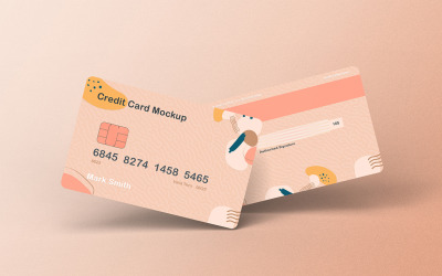 Credit Card Mockup PSD Template Vol 33