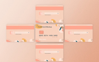 Credit Card Mockup PSD Template Vol 34