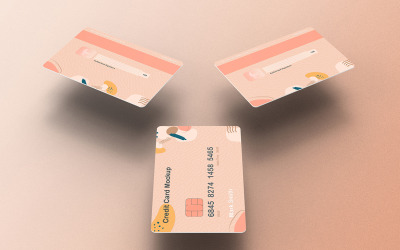 Credit Card Mockup PSD Template Vol 47