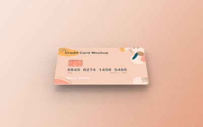 Kreditkort Mockup PSD-mall Vol 06