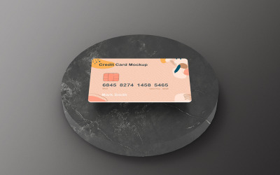 Kreditkort Mockup PSD-mall Vol 45