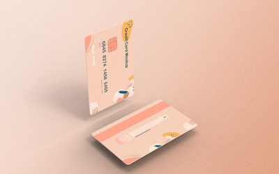 Kreditkort Mockup PSD Template Vol 43