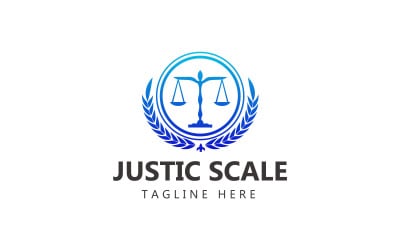 Law Firm Logo And Justice Scale Logo Template