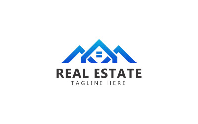 Logotipo de bienes raíces y plantilla de logotipo de bienes raíces de House Club