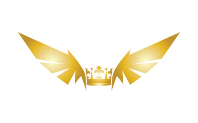 Wings Crown Logo And Symbol Vector 21