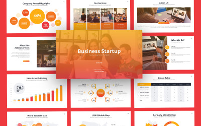 Actz Business Startup PowerPoint-Vorlage