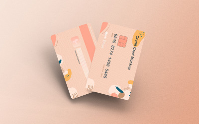 Credit Card Mockup PSD Template Vol 50