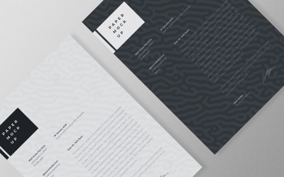 Flyer and Letter Mockup PSD Template Vol 34